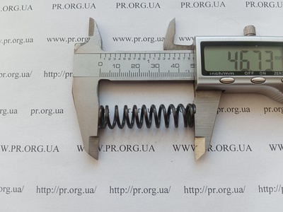 Пружина сжатия 1,5 х 12 х 46,5 (Артикул: G2235)
