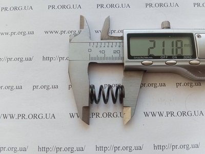 Пружина стиснення 1,5 х 12 х 21 (Артикул: G2236)