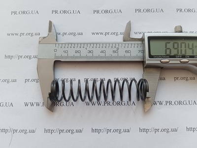 Пружина сжатия 1,5 х 16,5 х 69 (Артикул: G2247)