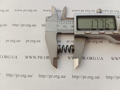 Пружина стиснення 1,3 х 9,3 х 17,5 (Артикул: G2263)