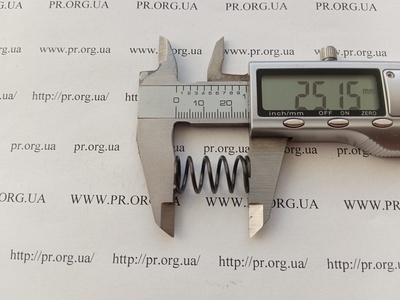 Пружина сжатия 1,3 х 13 х 25 (Артикул: G2267)