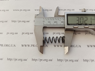 Пружина стиснення 1,3 х 9,8 х 30 (Артикул: G2269)