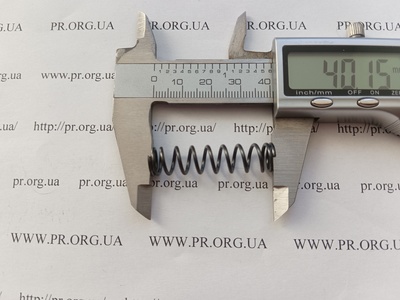 Пружина стиснення 1,2 х 9,8 х 40 (Артикул: G2315)