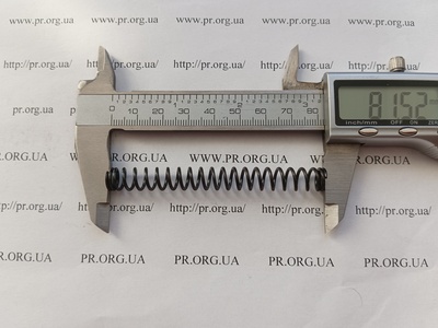 Пружина стиснення 1,2 х 9 х 81 (Артикул: G2319)