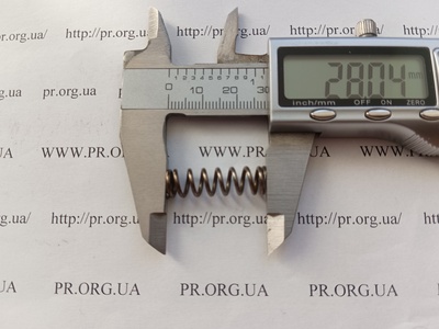 Пружина сжатия 1,2 х 8,4 х 28 (Артикул: G2320)