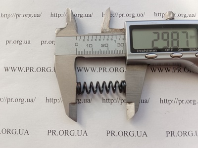 Пружина сжатия 1,2 х 8 х 29,5 (Артикул: G2322)