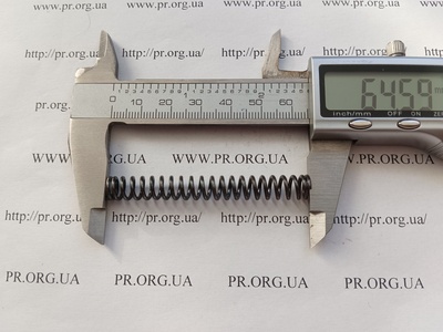 Пружина стиснення 1,2 х 8 х 64 (Артикул: G2324)