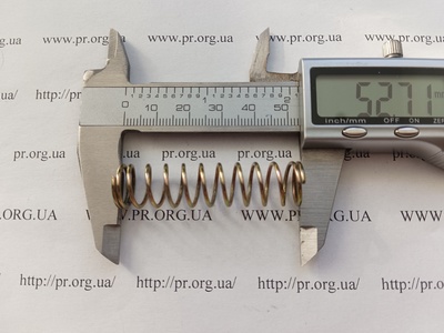 Пружина стиснення 1,2 х 13,2 х 52,5 (Артикул: G2327)