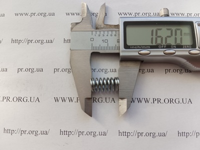 Пружина сжатия 1,2 х 9 х 16 (Артикул: G2332)