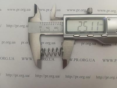 Пружина стиснення 1 х 10 х 25 (Артикул: G2345)