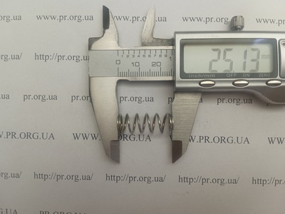 Пружина стиснення 1 х 9,7 х 25 (Артикул: G2348)