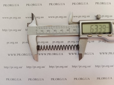 Пружина на стиснення 1 х 8,3 х 63 (Артикул: G2352)