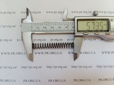 Пружина стиснення 1 х 8 х 57 (Артикул: G2353)