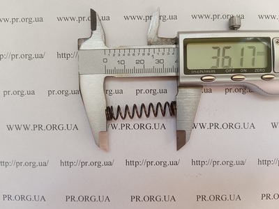 Пружина сжатия 1 х 8 х 36 (Артикул: G2354)