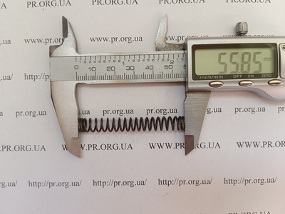 Пружина сжатия 1 х 7,8 х 55,5 (Артикул: G2367)