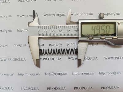 Пружина стиснення 1 х 7,8 х 49,5 (Артикул: G2368)