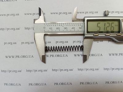 Пружина сжатия 1 х 7,4 х 51 (Артикул: G2369)