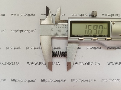 Пружина стиснення 1 х 7 х 16,5 (Артикул: G2371)