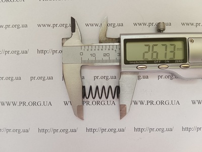 Пружина сжатия 1 х 9,8 х 26,5 (Артикул: G2381)