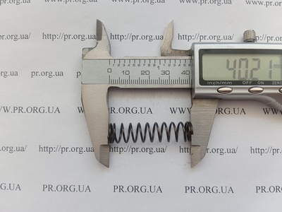 Пружина сжатия 1 х 10 х 40 (Артикул: G2388)