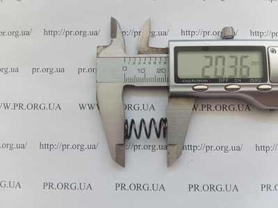 Пружина сжатия 1 х 10 х 20 (Артикул: G2390)