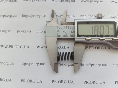 Пружина стиснення 1 х 10,2 х 18 (Артикул: G2391)