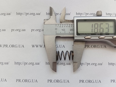 Пружина стиснення 1 х 10,8 х 18,5 (Артикул: G2392)