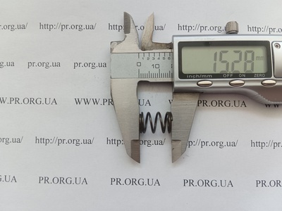 Пружина стиснення 1 х 10,5 х 15 (Артикул: G2393)