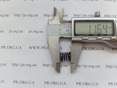 Пружина сжатия 1 х 10 х 11,5 (Артикул: G2394)