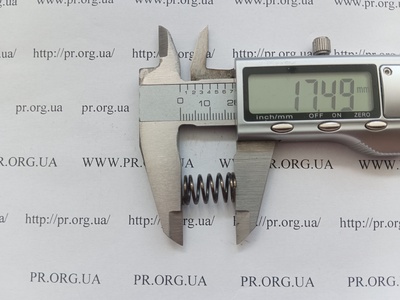 Пружина сжатия 1 х 10 х 17,5 (Артикул: G2395)
