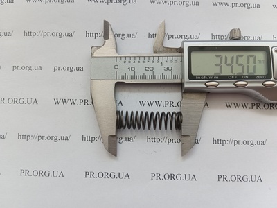 Пружина сжатия 1 х 10 х 34,5 (Артикул: G2396)