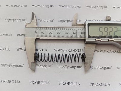 Пружина сжатия 1 х 10,7 х 59 (Артикул: G2397)