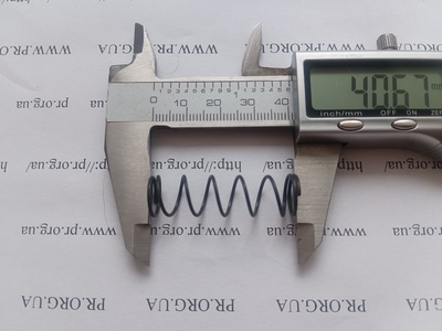 Пружина сжатия 1 х 11,8 х 40,5 (Артикул: G2402)