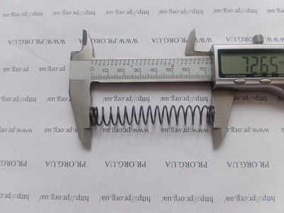 Пружина стиснення 1 х 11,7 х 72,5 (Артикул: G2406)