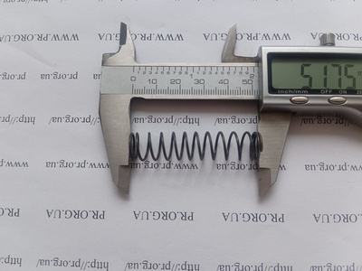 Пружина стиснення 1 х 11,6 х 51,5 (Артикул: G2407)