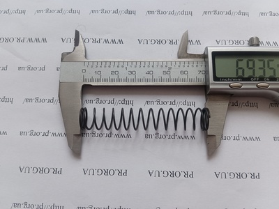 Пружина стиснення 1 х 12,6 х 69 (Артикул: G2409)