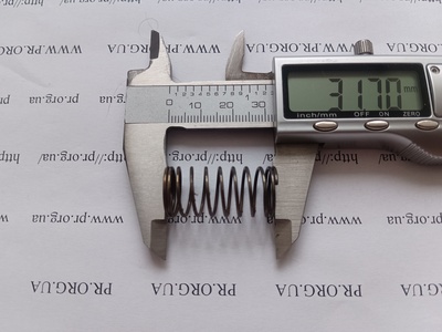 Пружина сжатия 1 х 14,8 х 31,5 (Артикул: G2421)