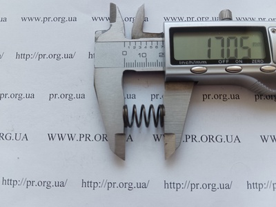Пружина стиснення 1 х 10,3 х 17 (Артикул: G2429)