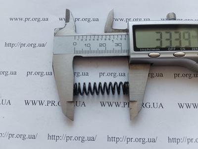 Пружина стиснення 1,2 х 8 х 33 (Артикул: G2430)