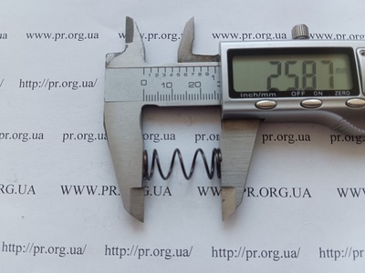 Пружина стиснення 1 х 10,5 х 25,5 (Артикул: G2435)