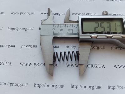 Пружина сжатия 1 х 10 х 25 (Артикул: G2437)