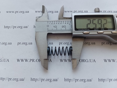 Пружина стиснення 1 х 10 х 25,5 (Артикул: G2438)