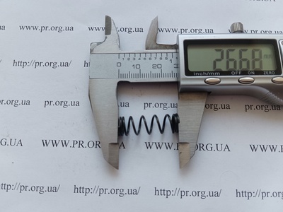 Пружина стиснення 1 х 9 х 26,5 (Артикул: G2439)