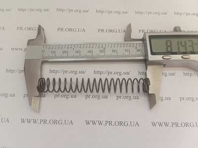 Пружина стиснення 1 х 11,3 х 81 (Артикул: G2447)