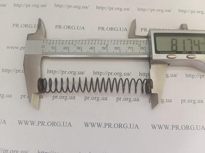 Пружина стиснення 1 х 11,4 х 82 (Артикул: G2448)