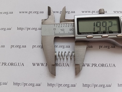Пружина стиснення 0,8 х 9,6 х 20 (Артикул: G2473)