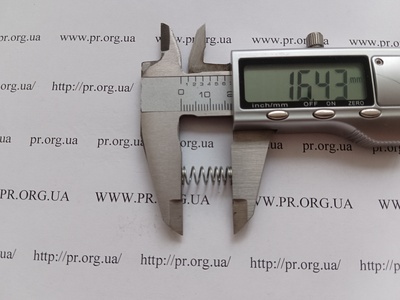 Пружина стиснення 0,6 х 6,5 х 16,5 (Артикул: G2481)