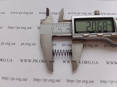 Пружина сжатия 0,6 х 7 х 20,5 (Артикул: G2486)