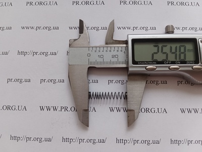 Пружина стиснення 0,5 х 5,2 х 25,5 (Артикул: G2491)