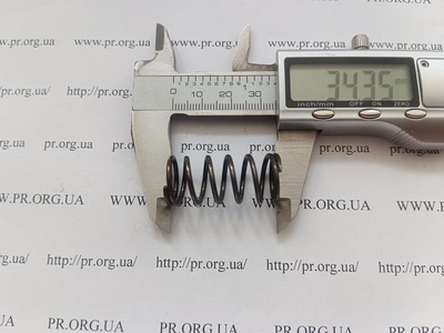 Пружина стиснення 1,6 х 16 х 34 (Артикул: G2522)